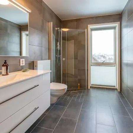 Leilighet Med Sjoutsikt Og Privat Takterrasse. Parkering Daire
